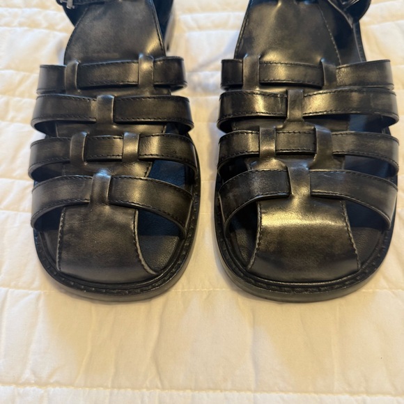 Free People Willow Fisherman Sandals in Black NWT Size 8.5 - Picture 3 of 5